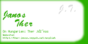 janos ther business card